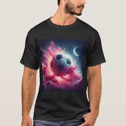 Der Mond am Ball T-Shirt (Vorderseite)