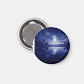 Der Mond auf der Oberfläche des Sees Magnet (Vorderseite/Rückseite)