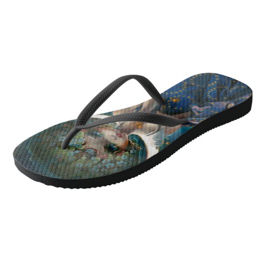 "Der Mond" Badesandalen (Schrägansicht)