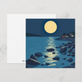 der Mond, der auf das Meer reflektiert (Vorne/Hinten)