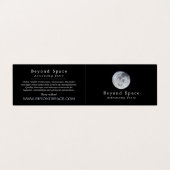 Der Mond der Erde, Astronomin, Astronomie-Store Visitenkarten (Außenseite Aufgefaltet)
