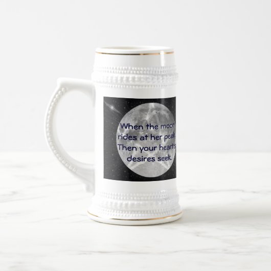 Der Mond der Hexe Bierglas (Links)