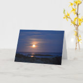 Der Mond des Jägers - Gruß-Karte Karte (Gelbe Blume)