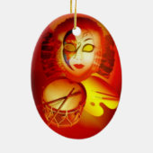 Der Mond Dummer Keramikornament (Hinten)