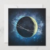 Der Mond - Grußkarte Feiertagskarte (Vorderseite)