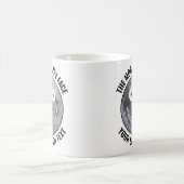 Der Mond Happy Face Personalisierte Benutzerdefini Kaffeetasse (Mittel)