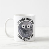 Der Mond Happy Face Personalisierte Benutzerdefini Kaffeetasse (Links)