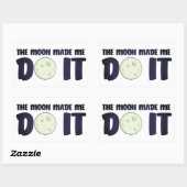 Der Mond hat mich dazu gebracht, es aufzuklemmen Rechteckiger Aufkleber (Blatt)