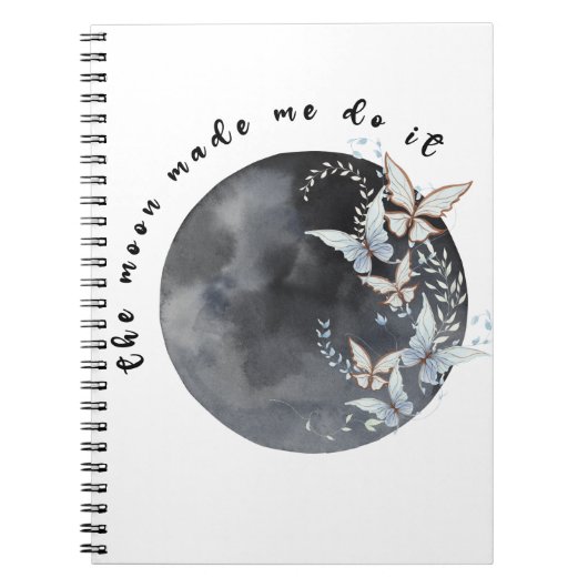 Der Mond hat mich dazu gebracht, es zu tun Notizblock (Vorderseite)