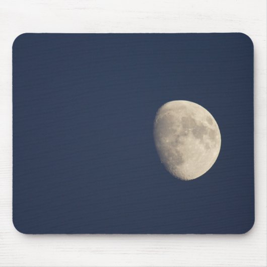 Der Mond im frühen Abend Mousepad (Vorne)