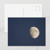 Der Mond im frühen Abend Postkarte (Vorne/Hinten)