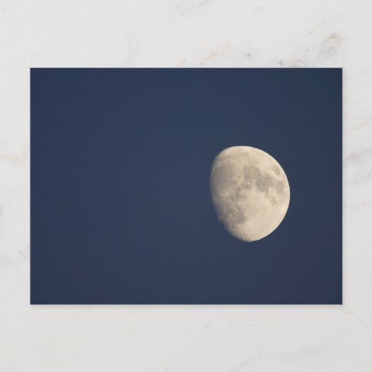 Der Mond im frühen Abend Postkarte (Vorderseite)