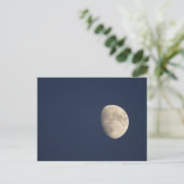 Der Mond im frühen Abend Postkarte (Stehend Vorderseite)