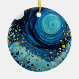 Der Mond im Garten 804 Keramik Ornament