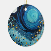 Der Mond im Garten 804 Keramik Ornament (Links)