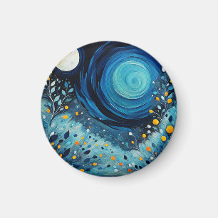 Der Mond im Garten 804 Magnet