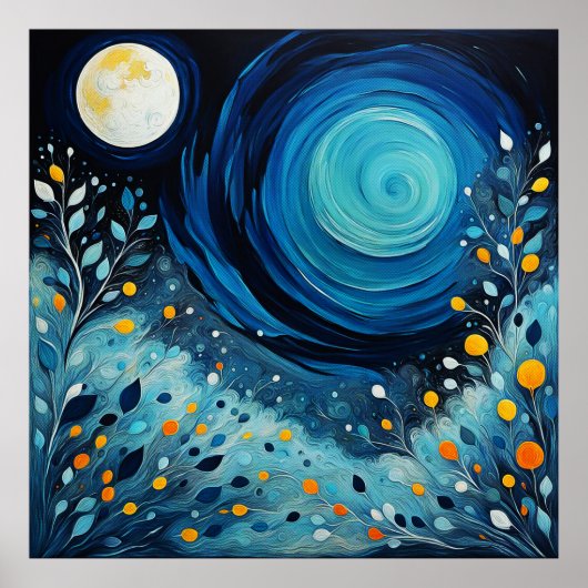 Der Mond im Garten 804 Poster (Vorne)