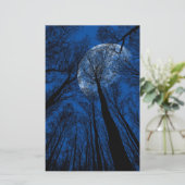 Der Mond in der nächtlichen Himmel Briefpapier (Stehend Vorderseite)
