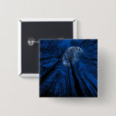 Der Mond in der nächtlichen Himmel Button (Vorne & Hinten)