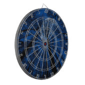 Der Mond in der nächtlichen Himmel Dartscheibe (Vorderseite Links)