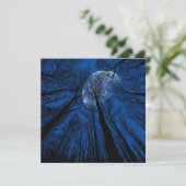 Der Mond in der nächtlichen Himmel Karte (Stehend Vorderseite)