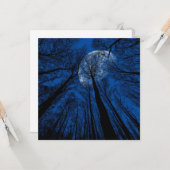 Der Mond in der nächtlichen Himmel Karte (Vorderseite/Rückseite Beispiel)