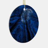 Der Mond in der nächtlichen Himmel Keramik Ornament (Rechts)