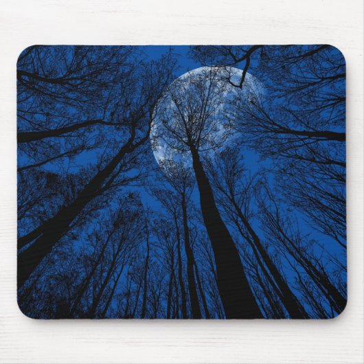 Der Mond in der nächtlichen Himmel Mousepad (Vorne)