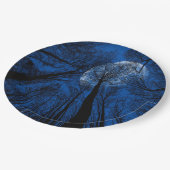 Der Mond in der nächtlichen Himmel Pappteller (Schrägansicht)