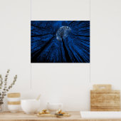 Der Mond in der nächtlichen Himmel Poster (Küche)