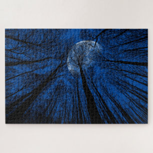 Der Mond in der nächtlichen Himmel Puzzle