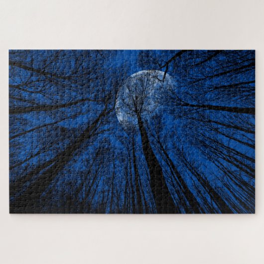 Der Mond in der nächtlichen Himmel Puzzle (Horizontal)