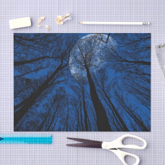 Der Mond in der nächtlichen Himmel Seidenpapier (Handwerk)