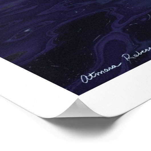 Der Mond in ihren Händen Poster (Ecke)