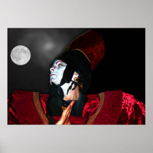 Der Mond ist an ihrem vollen und reitenhoch…. Poster