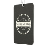 Der Mond ist aus Käse-Zitat-Design Autolufterfrischer (Links)