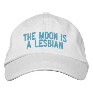 Der Mond ist lesbisch Bestickte Kappe
