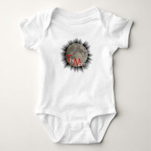 Der Mond, la luna, la lune, the moon T-Shirt Baby Strampler