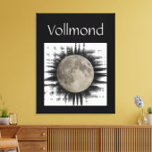 Der Mond, la lune, la luna, the moon Leinwand (Insitu (Wohnzimmer))