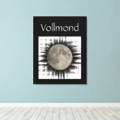 Der Mond, la lune, la luna, the moon Leinwand (Insitu (Holzboden))