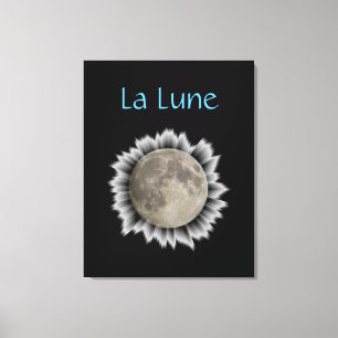 Der Mond, la lune, la luna, the moon Leinwand
