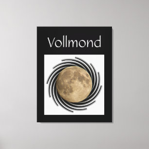 Der Mond, la lune, la luna, the moon Leinwand