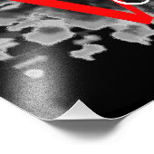 Der Mond, la lune, la luna, the moon Poster (Ecke)