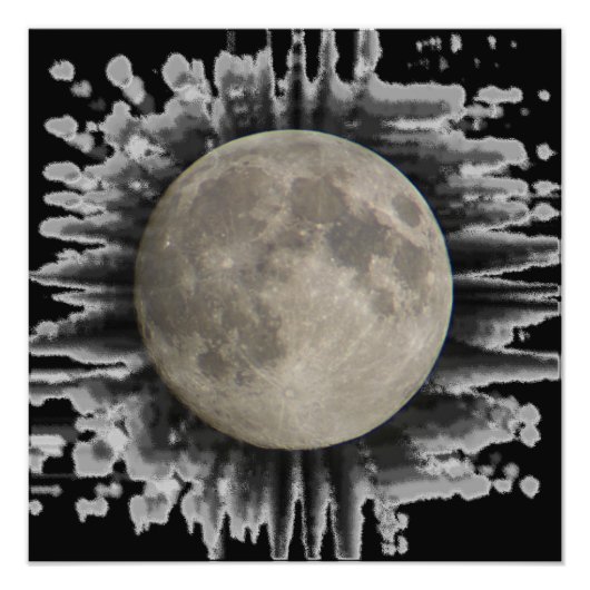 Der Mond, la lune, la luna, the moon Poster (Vorne)
