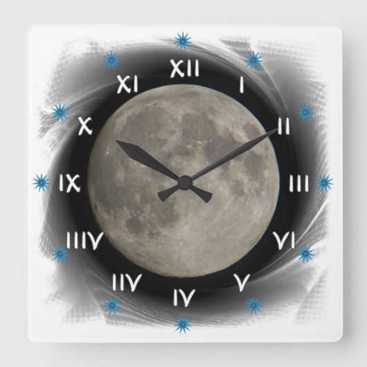 Der Mond, la lune, la luna, the moon Uhr (Vorderseite)