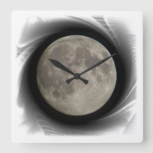 Der Mond, la lune, la luna, the moon Uhr (Vorderseite)