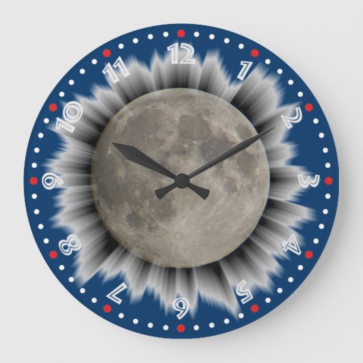 Der Mond, la lune, la luna, the moon Uhr (Vorderseite)