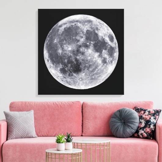 Der Mond Leinwanddruck (Insitu (Wohnzimmer))