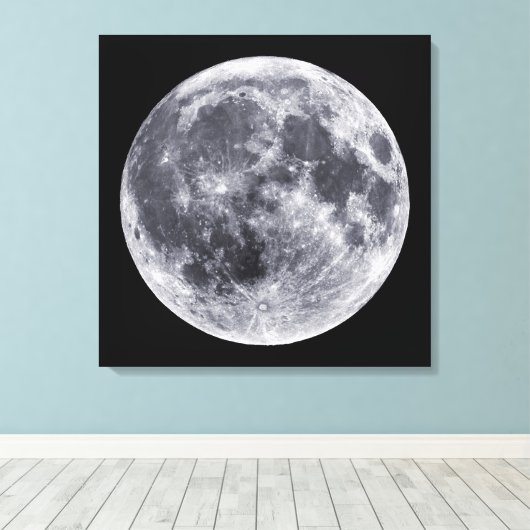 Der Mond Leinwanddruck (Insitu (Holzboden))