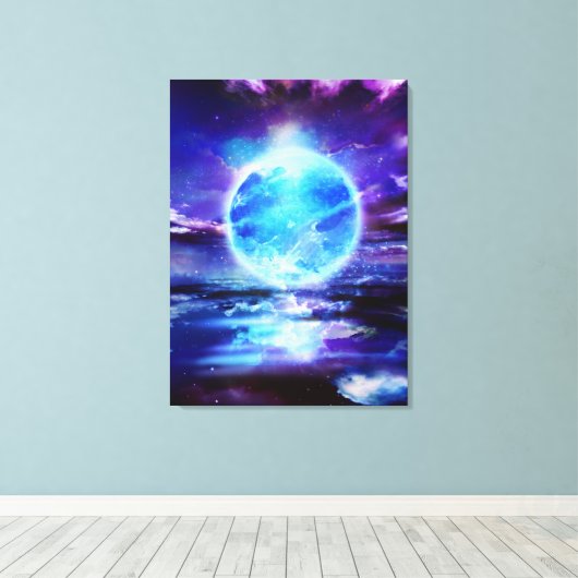 "Der Mond" Leinwanddruck (Insitu (Holzboden))